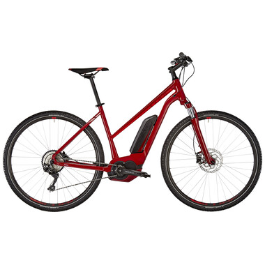 Bicicleta todocamino eléctrica CUBE CROSS HYBRID PRO 400 TRAPEZ Rojo 2018 0